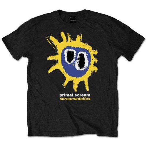 Primal Scream Unisex T-Shirt: Screamadelica Yellow (Small)