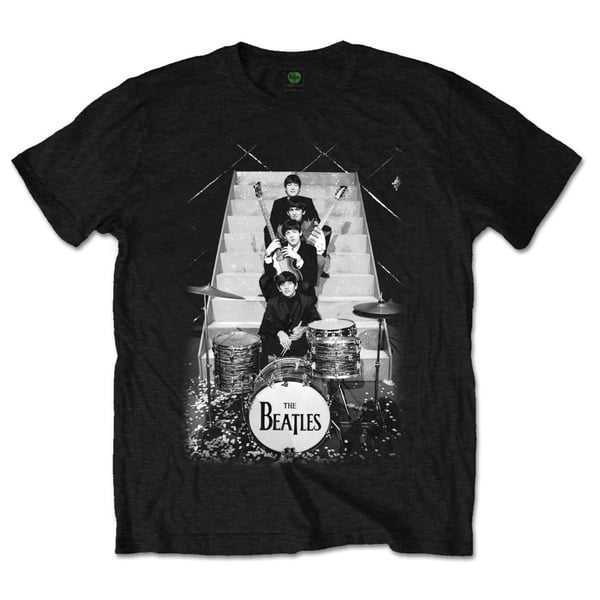 The Beatles Unisex T-Shirt: Stage Stairs (Small)