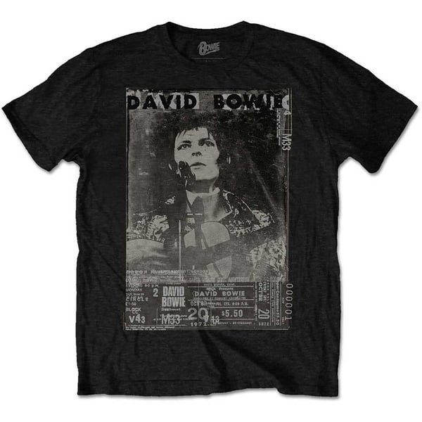 David Bowie Unisex T-Shirt: Ziggy (Small)