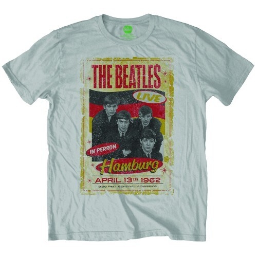 The Beatles Unisex T-Shirt: Hamburg Poster 1962 (Medium)