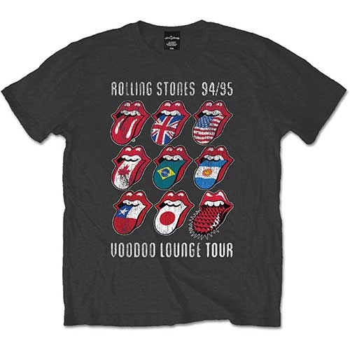 The Rolling Stones Unisex T-Shirt: Voodoo Lounge Tongues (Medium)