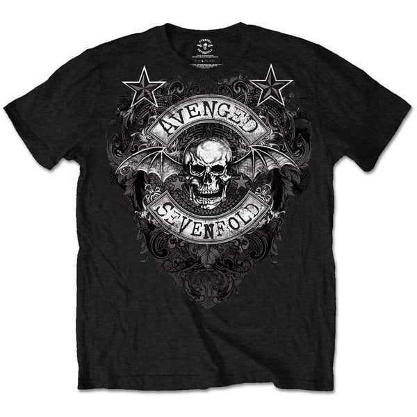 Avenged Sevenfold Unisex T-Shirt: Stars Flourish (Medium)