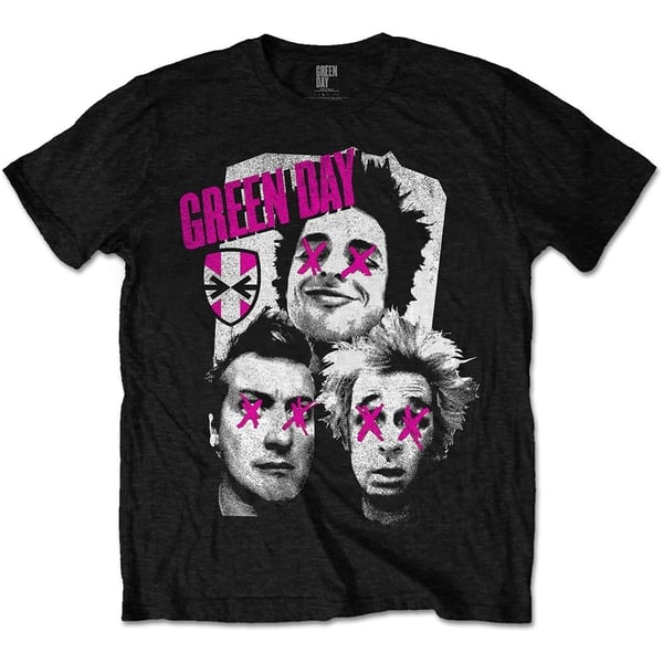 Green Day Unisex T-Shirt: Patchwork (Large)