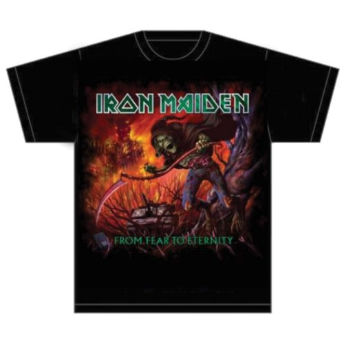 Iron Maiden Unisex T-Shirt: From Fear to Eternity Album (Large)