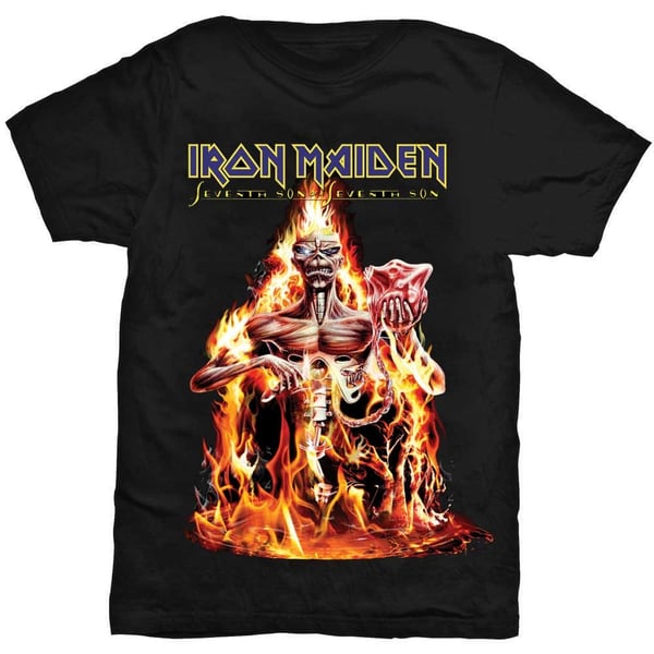 Iron Maiden Unisex T-Shirt: Seventh Son (Large)