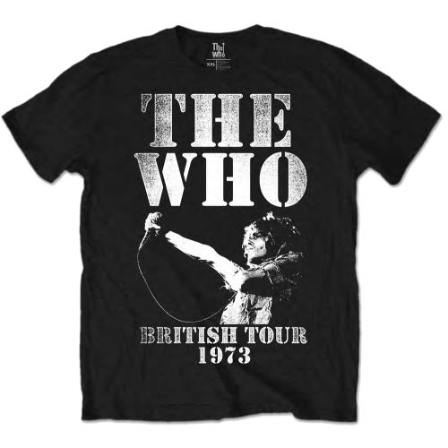 The Who Unisex T-Shirt: British Tour 1973 (Large)