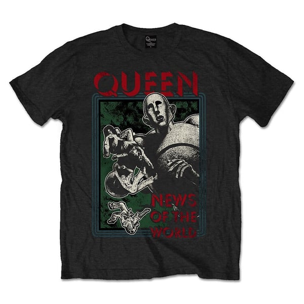 Queen Unisex T-Shirt: News of the World (Large)