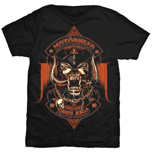 Motorhead Unisex T-Shirt: Orange Ace (Large)