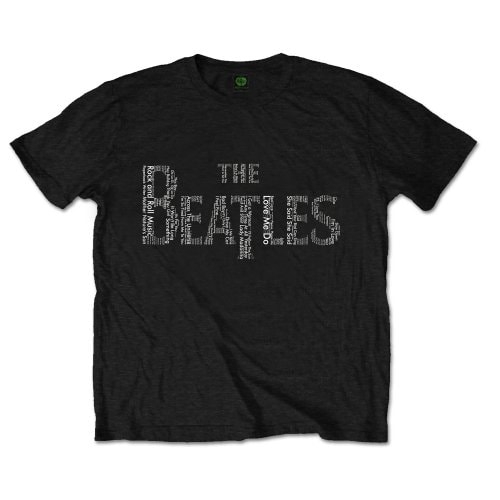 The Beatles Unisex T-Shirt: Drop T Songs (Large)