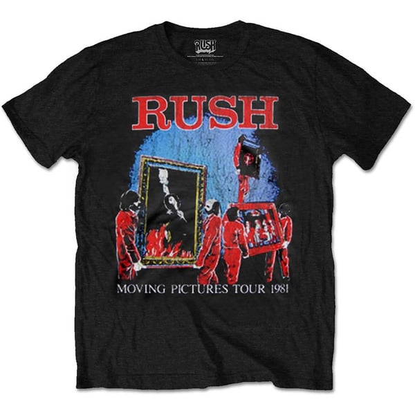 Rush Unisex T-Shirt: Moving Pictures Tour (Large)