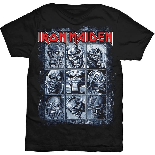 Iron Maiden Unisex T-Shirt: Nine Eddies (X-Large)