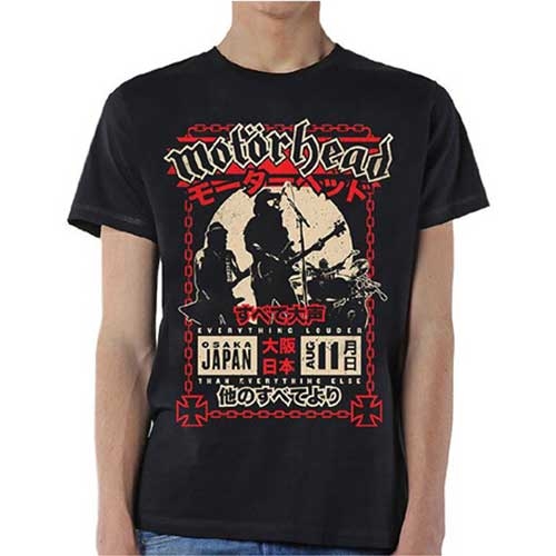 Motorhead Unisex T-Shirt: Loud in Osaka (X-Large)