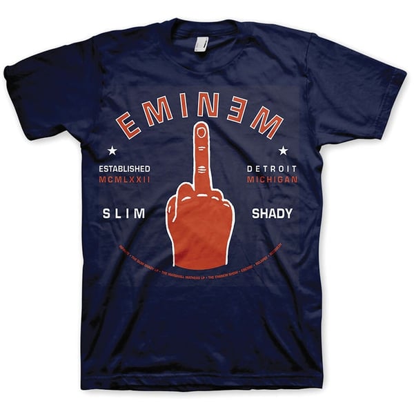 Eminem Unisex T-Shirt: Detroit Finger (XX-Large)