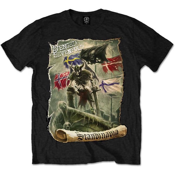 Avenged Sevenfold Unisex T-Shirt: Scandinavia (XX-Large)