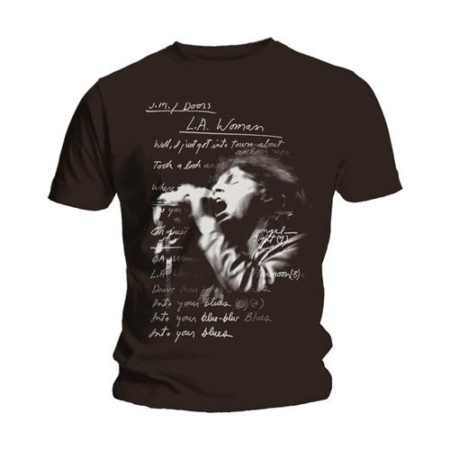 The Doors Unisex T-Shirt: LA Woman Lyrics (XX-Large)