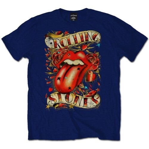 The Rolling Stones Unisex T-Shirt: Tongue & Stars (XX-Large)