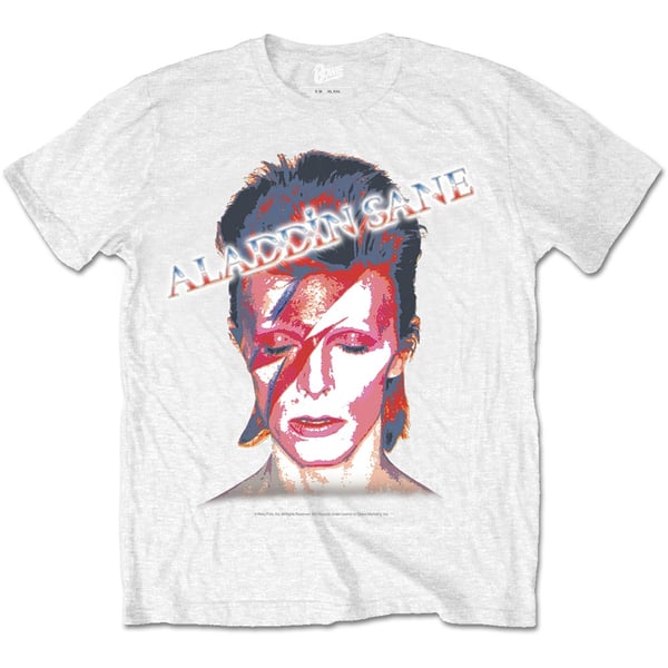 David Bowie Unisex T-Shirt: Aladdin Sane (X-Large)