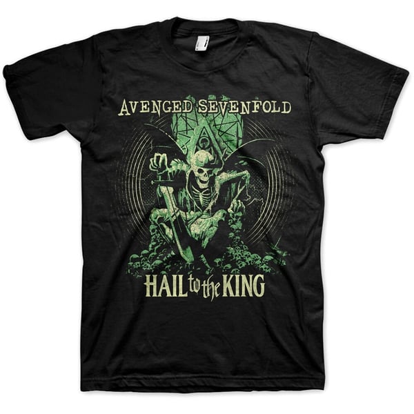 Avenged Sevenfold Unisex T-Shirt: Hail to the King En Vie (Small)