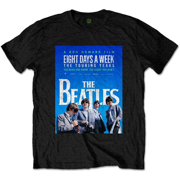 The Beatles Unisex T-Shirt: 8 Days a Week Movie Poster (Large)