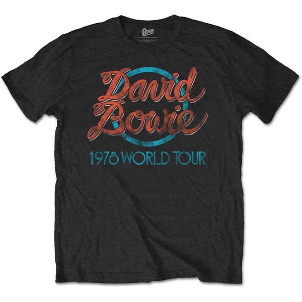David Bowie Unisex T-Shirt: 1978 World Tour (Large)