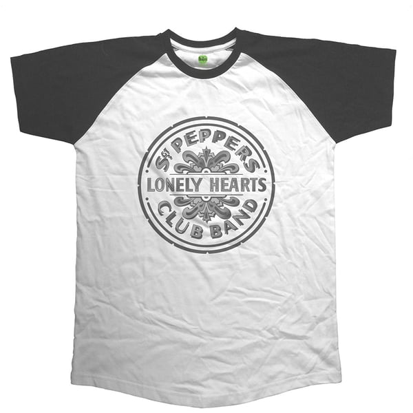 The Beatles Unisex Raglan T-Shirt: Sgt Pepper Drum (XX-Large)