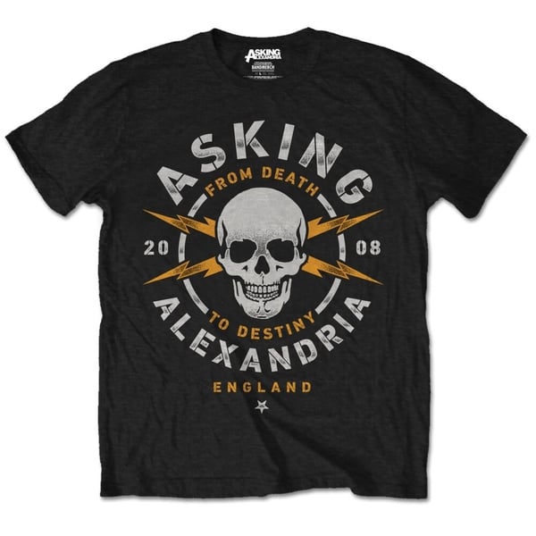 Asking Alexandria Unisex T-Shirt: Danger (Retail Pack) (Medium)