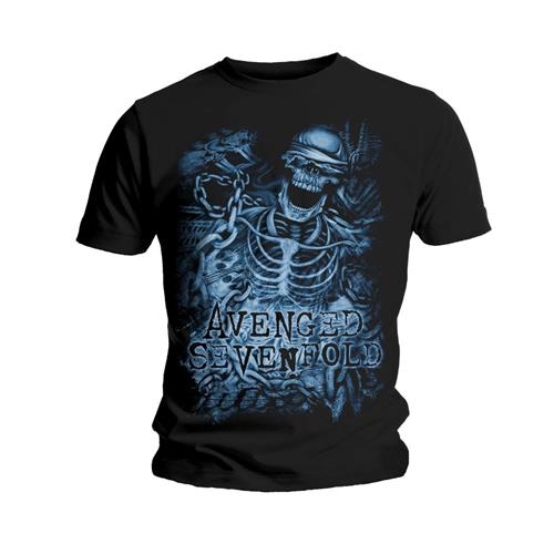 Avenged Sevenfold Unisex T-Shirt: Chained Skeleton (Small)
