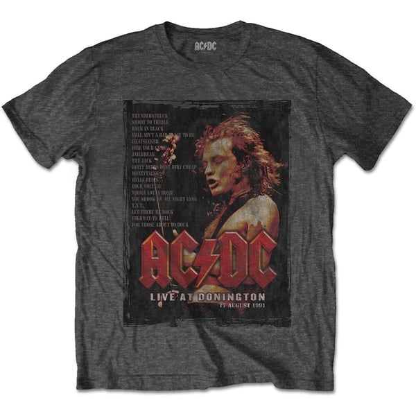 AC/DC Unisex T-Shirt: Donington Set (Small)