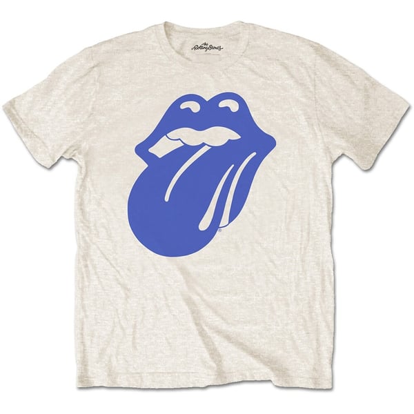 The Rolling Stones Unisex T-Shirt: Blue & Lonesome 1972 Logo (Small)