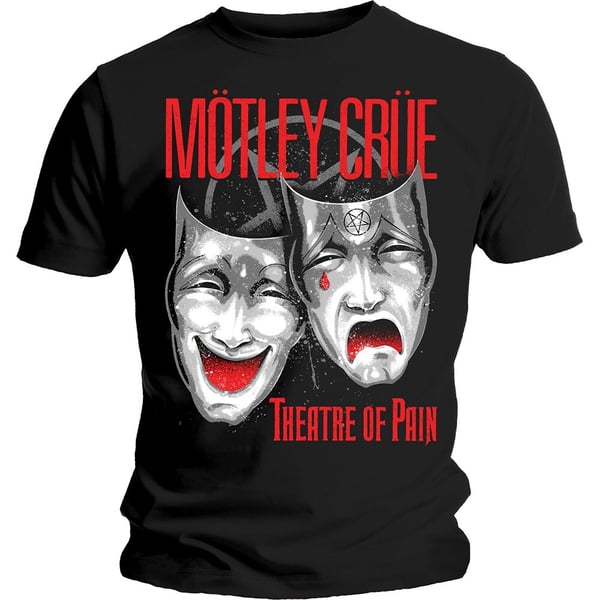 Motley Crue Unisex T-Shirt: Theatre of Pain Cry (Small)