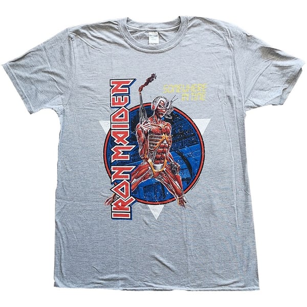 Iron Maiden Unisex T-Shirt: Somewhere in Time (Small)