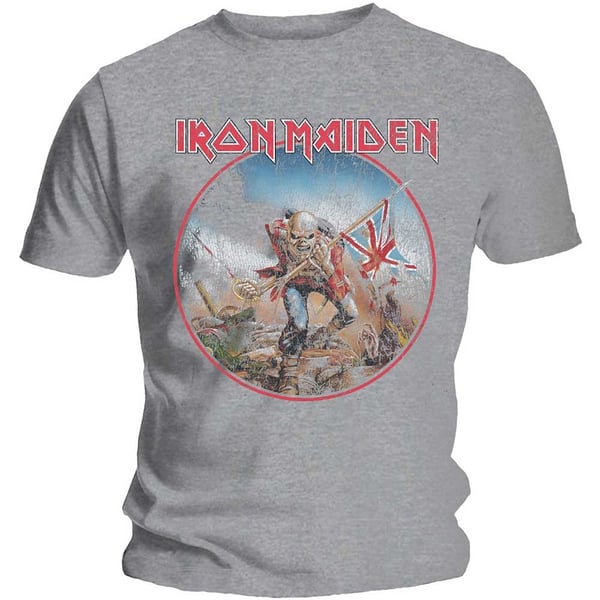Iron Maiden Unisex T-Shirt: Trooper Vintage Circle (Small)