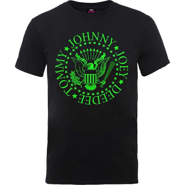 Ramones Unisex T-Shirt: Green Seal (Small)