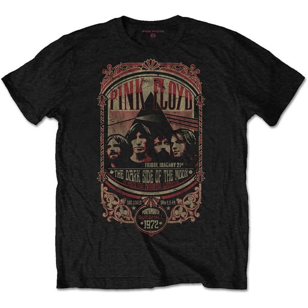 Pink Floyd Unisex T-Shirt: Portsmouth 1972 (Small)