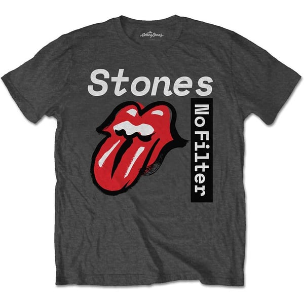 The Rolling Stones Unisex T-Shirt: No Filter Text (Small)