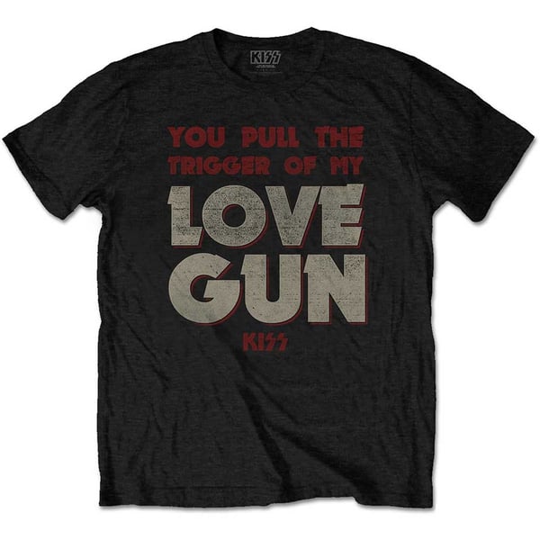 KISS Unisex T-Shirt: Pull The Trigger (Small)