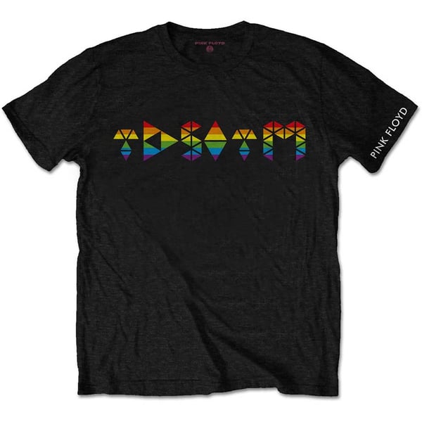 Pink Floyd Unisex T-Shirt: Dark Side Prism Initials (Small)