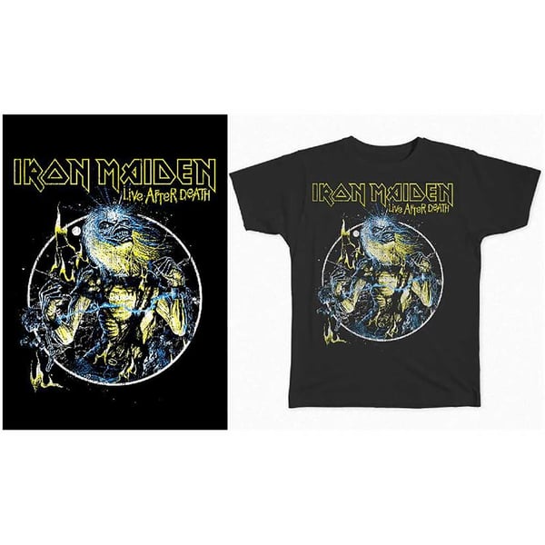 Iron Maiden Unisex T-Shirt: Live After Death (Small)