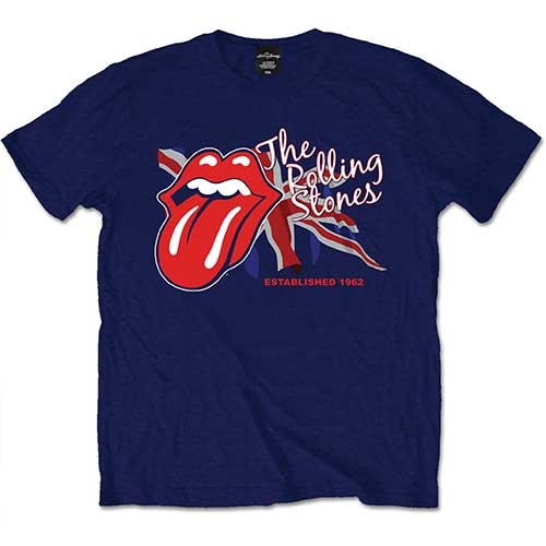 The Rolling Stones Unisex T-Shirt: Lick the Flag (Medium)