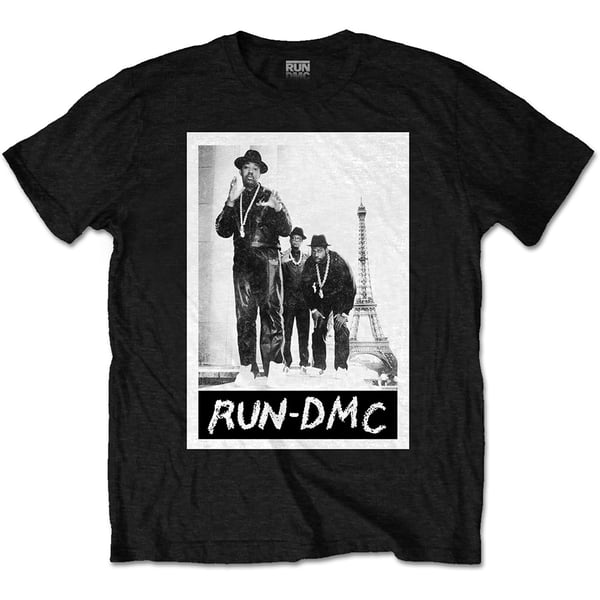 Run DMC Unisex T-Shirt: Paris Photo (Medium)