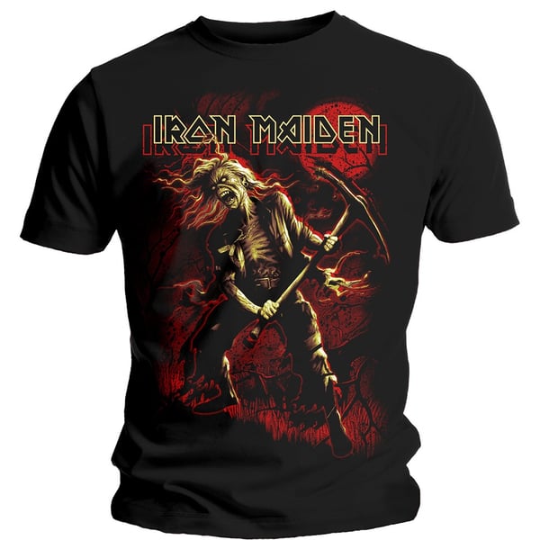 Iron Maiden Unisex T-Shirt: Benjamin Breeg Red Graphic (Large)