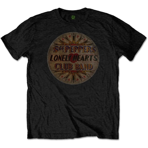 The Beatles Unisex T-Shirt: Vintage Drum Head (Medium)