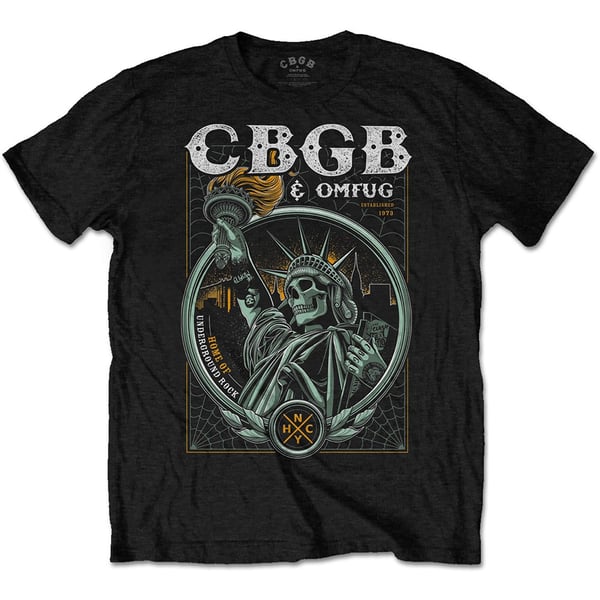 CBGB Unisex T-Shirt: Liberty (Medium)