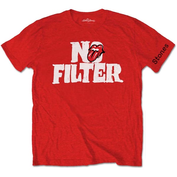 The Rolling Stones Unisex T-Shirt: No Filter Header Logo (Medium)