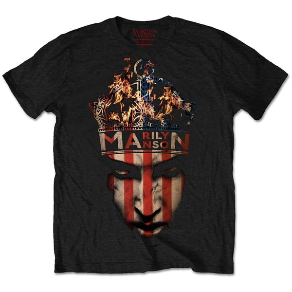 Marilyn Manson Unisex T-Shirt: Crown (Medium)