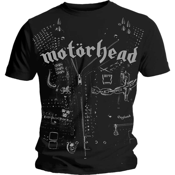 Motorhead Unisex T-Shirt: Leather Jacket (Medium)