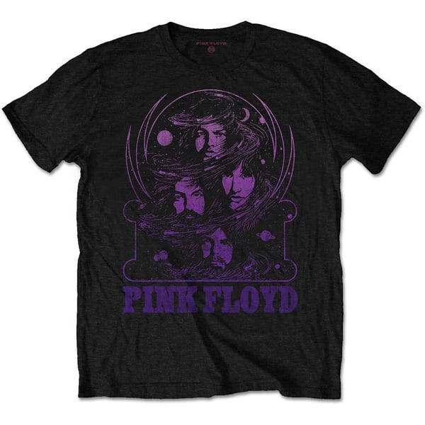 Pink Floyd Unisex T-Shirt: Purple Swirl (Medium)