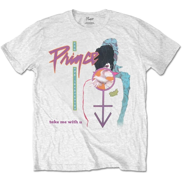 Prince Unisex T-Shirt: Take Me With U (Large)