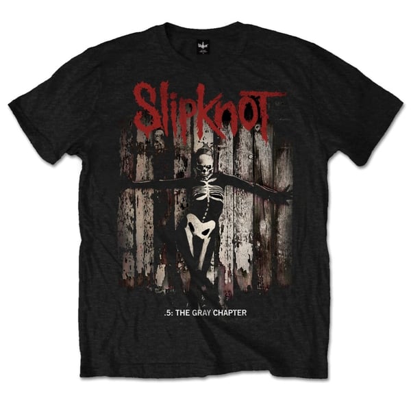 Slipknot Unisex T-Shirt: .5: The Gray Chapter Album (Large)