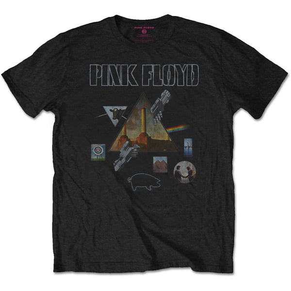 Pink Floyd Unisex T-Shirt: Montage (Large)
